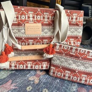 Pendleton bag and pouch.